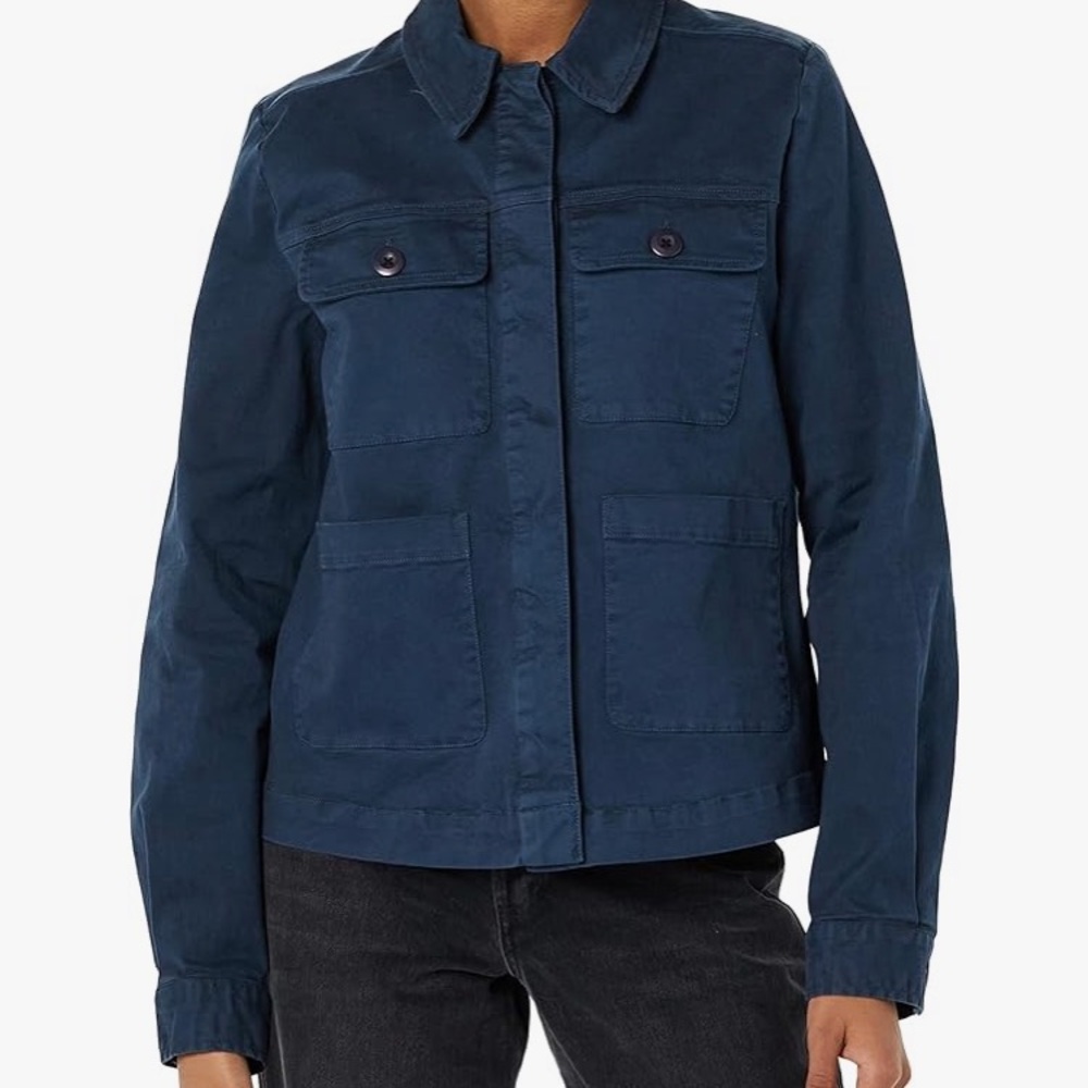 Goodthreads Women's Relaxed Chino Chore Jacket